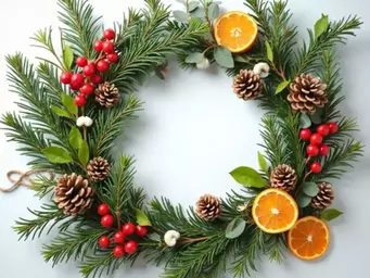 Best natural materials to use in Christmas wreaths and where to source them