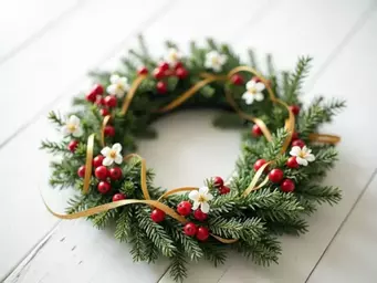 Step-by-Step Guide to Making a Floral Christmas Wreath with Seasonal Flowers