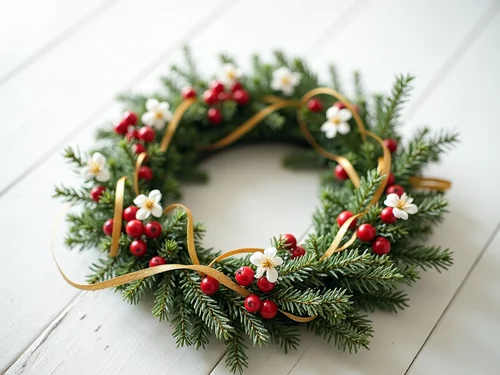 Step-by-Step Guide to Making a Floral Christmas Wreath with Seasonal Flowers