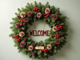 Personalized Christmas Wreaths: Adding Letters and Names for Custom Holiday Decor