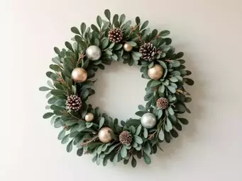 Modern Christmas Wreath Trends: Sleek and Minimalist Styles for Contemporary Homes