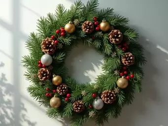 Symbolism and History Behind Popular Christmas Wreath Elements Explained