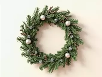 How to create a minimalist Christmas wreath for modern homes